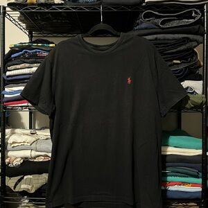 Polo by Ralph Lauren Black Tee with Red Logo